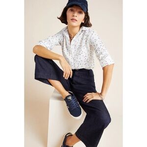 Grayson The Hero Butterfly Linen Buttondown Shirt Long Sleeve Size XL